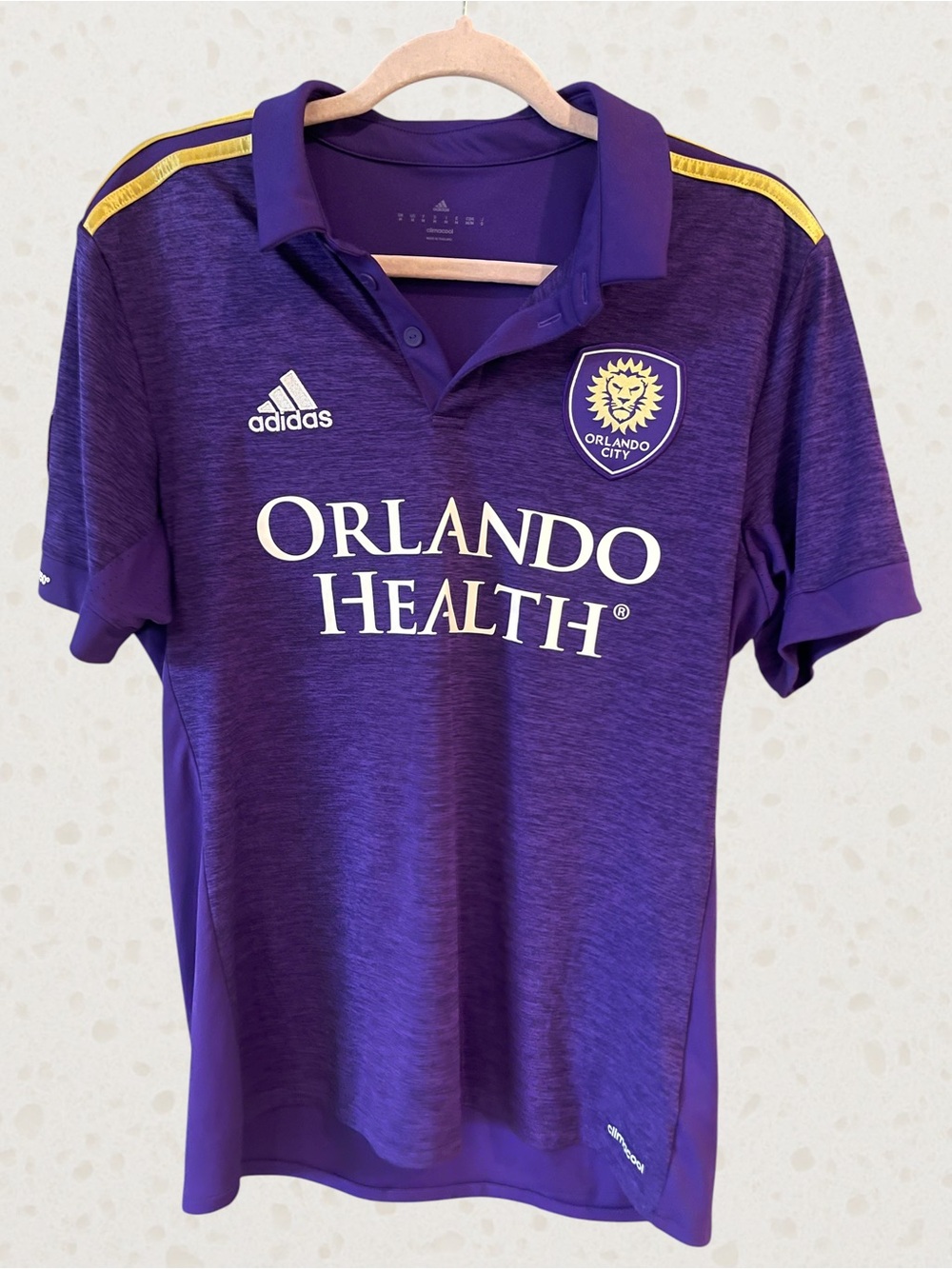 adidas Kids Orlando City Purple Soccer Jersey with Yellow Accents - Picture 2 of 7